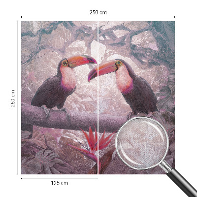 Samolepiaca fototapeta do detskej izby Exotický pár