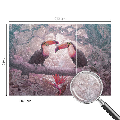 Samolepiaca fototapeta do detskej izby Exotický pár