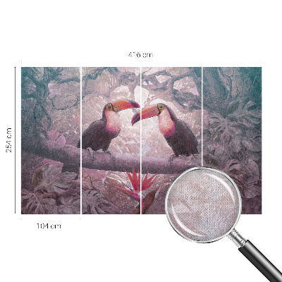 Samolepiaca fototapeta do detskej izby Exotický pár