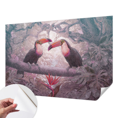 Samolepiaca fototapeta do detskej izby Exotický pár