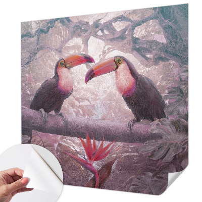 Samolepiaca fototapeta do detskej izby Exotický pár