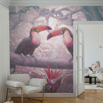 Samolepiaca fototapeta do detskej izby Exotický pár