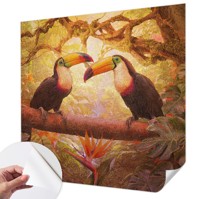 3D fototapeta Farebné tukany