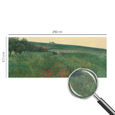 Fotografická tapeta do detskej izby Makové polia