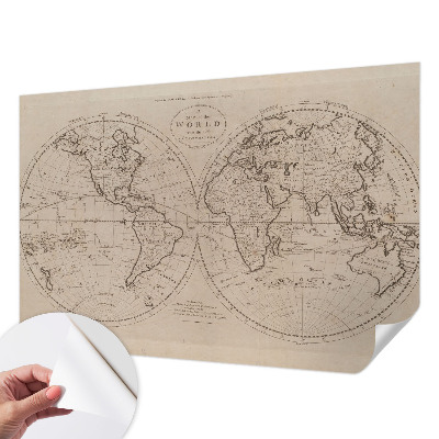 3D tapeta na stenu Stará mapa