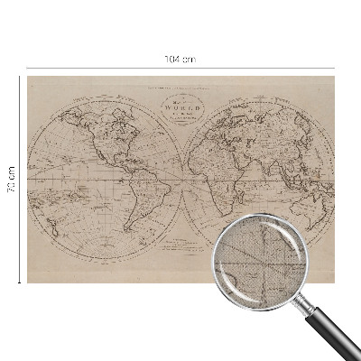 3D tapeta na stenu Stará mapa