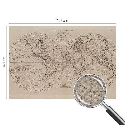 3D tapeta na stenu Stará mapa