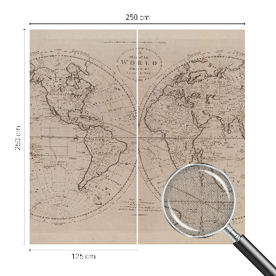 3D tapeta na stenu Stará mapa