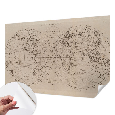 3D tapeta na stenu Stará mapa