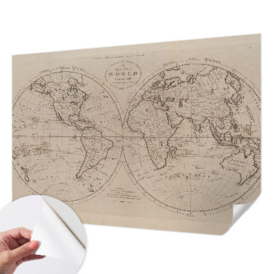 3D tapeta na stenu Stará mapa