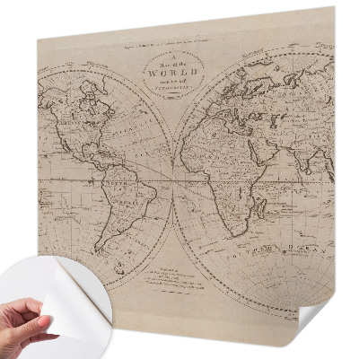 3D tapeta na stenu Stará mapa