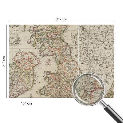 Detská fototapeta Starožitná mapa