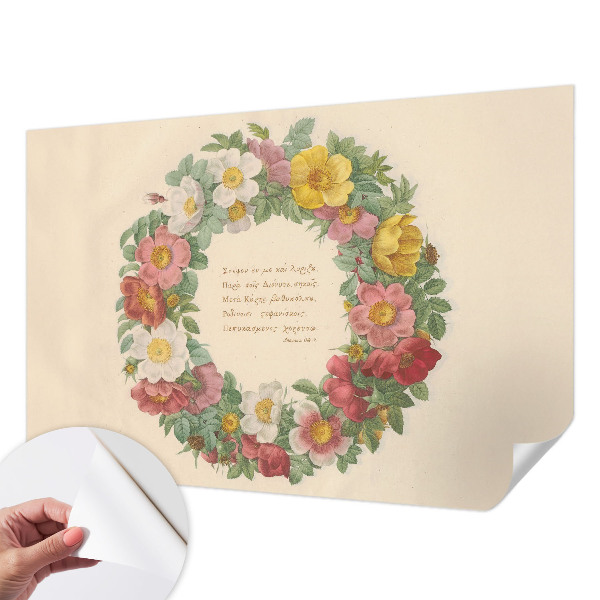 Fotografická tapeta samolepiaca Kvetinový veniec