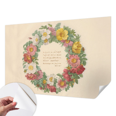 Fotografická tapeta samolepiaca Kvetinový veniec