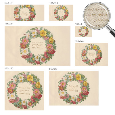 Fotografická tapeta samolepiaca Kvetinový veniec