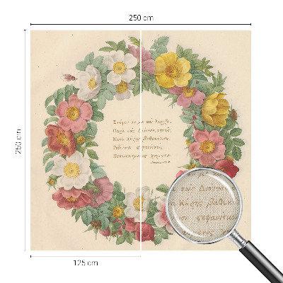 Fotografická tapeta samolepiaca Kvetinový veniec