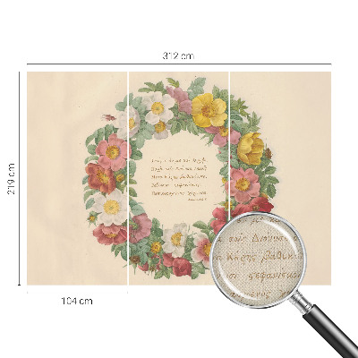 Fotografická tapeta samolepiaca Kvetinový veniec