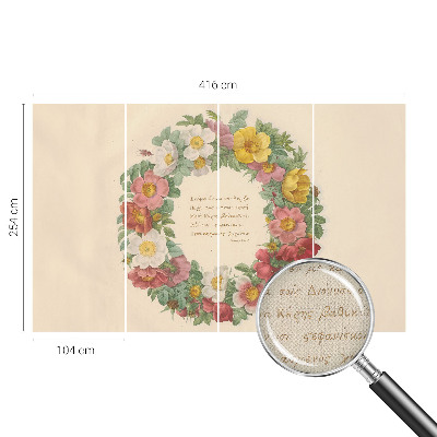 Fotografická tapeta samolepiaca Kvetinový veniec