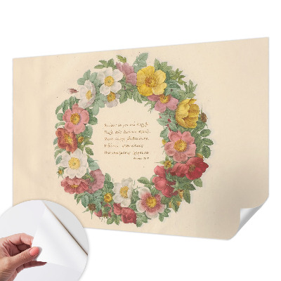 Fotografická tapeta samolepiaca Kvetinový veniec