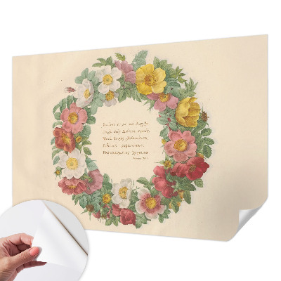 Fotografická tapeta samolepiaca Kvetinový veniec