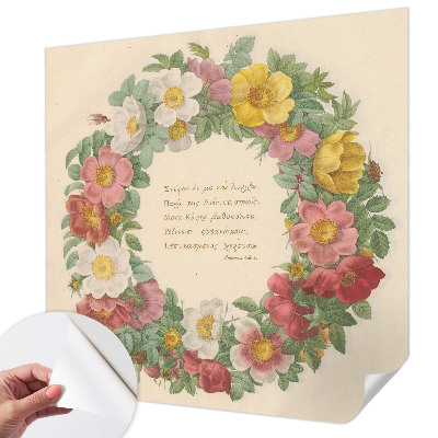 Fotografická tapeta samolepiaca Kvetinový veniec