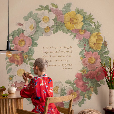 Fotografická tapeta samolepiaca Kvetinový veniec