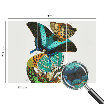 Samolepiaca fototapeta do obývačky Farebné motýle