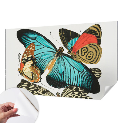 Samolepiaca fototapeta do spálne Farebné motýle