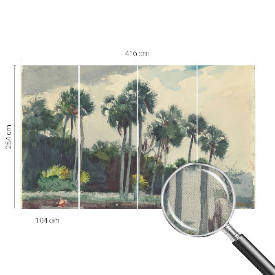 3D tapeta Exotické palmy