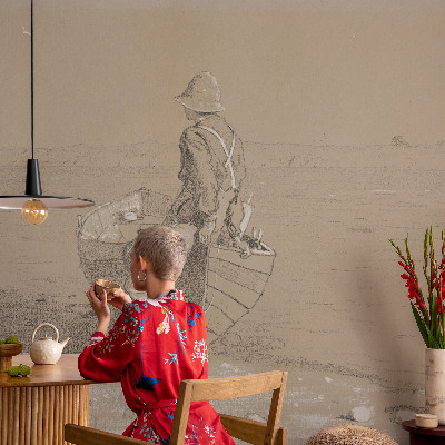 3D tapeta na stenu Nostalgická scéna