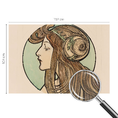 Fotografická tapeta do detskej izby Secesný portrét