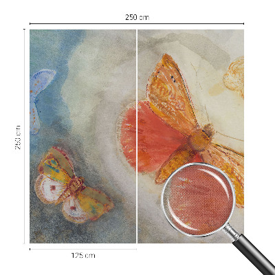 Tapeta do detskej izby Farebné motýle