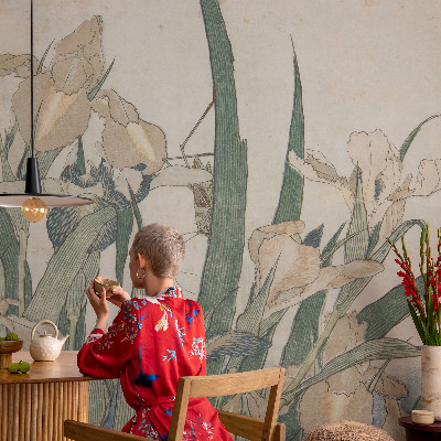 3D tapeta Jemné kosatce