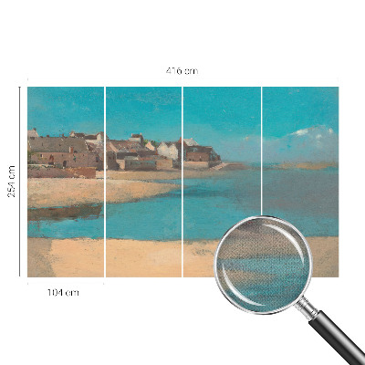 3D tapeta na stenu Tichá dedina