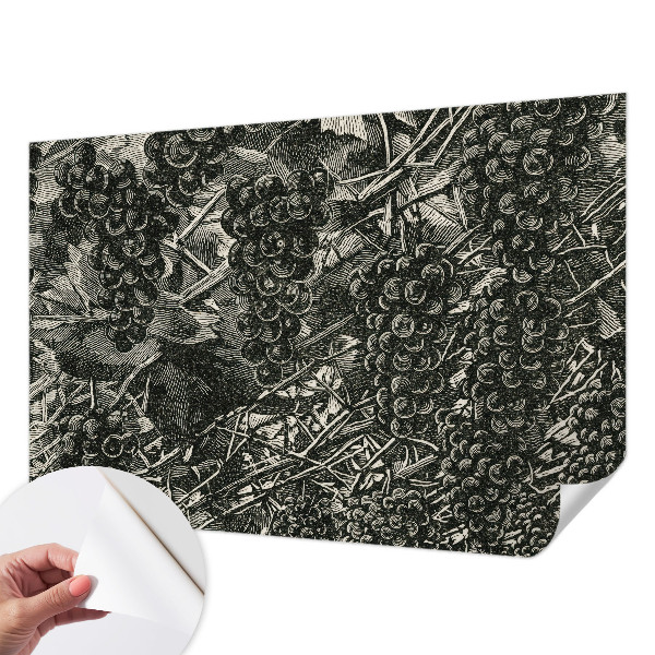 3D tapeta Hroznová potlač