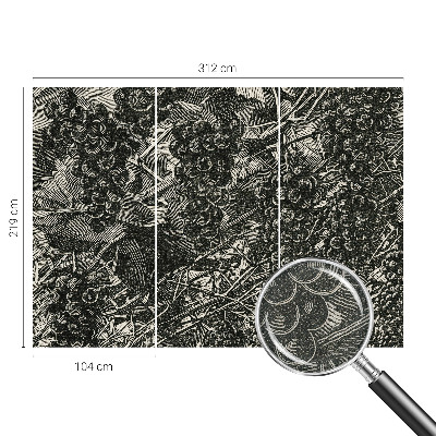 3D tapeta Hroznová potlač