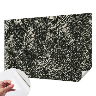 3D tapeta Hroznová potlač