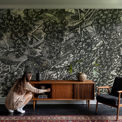 3D tapeta Hroznová potlač