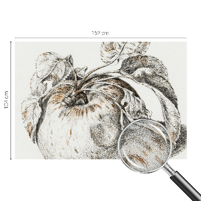 Fotografická tapeta do detskej izby Jablkové listy