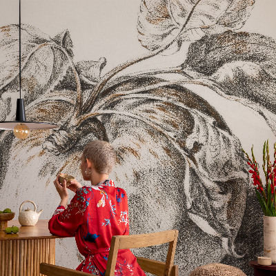 Fotografická tapeta do detskej izby Jablkové listy