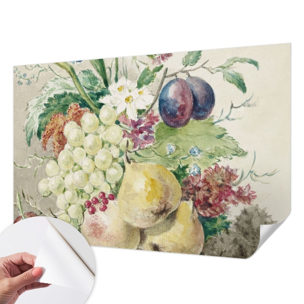 Tapeta do detskej izby Kvety a ovocie