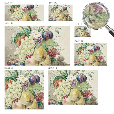 Tapeta do detskej izby Kvety a ovocie