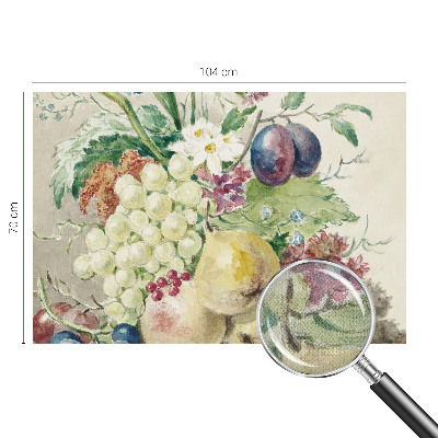 Tapeta do detskej izby Kvety a ovocie