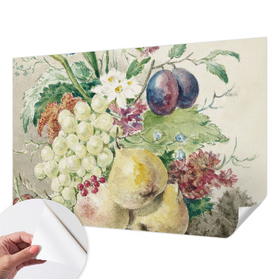 Tapeta do detskej izby Kvety a ovocie