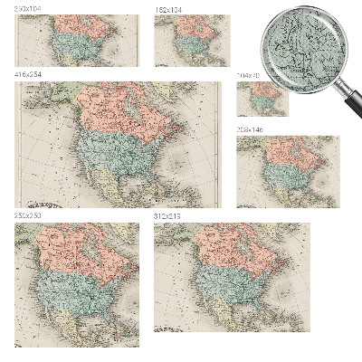 Moderná tapeta na stenu Historická mapa