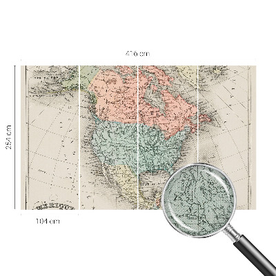 Moderná tapeta na stenu Historická mapa