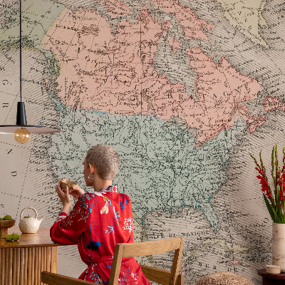 Moderná tapeta na stenu Historická mapa