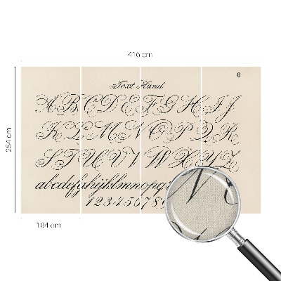 Fototapeta do detskej izby Kaligrafické písanie