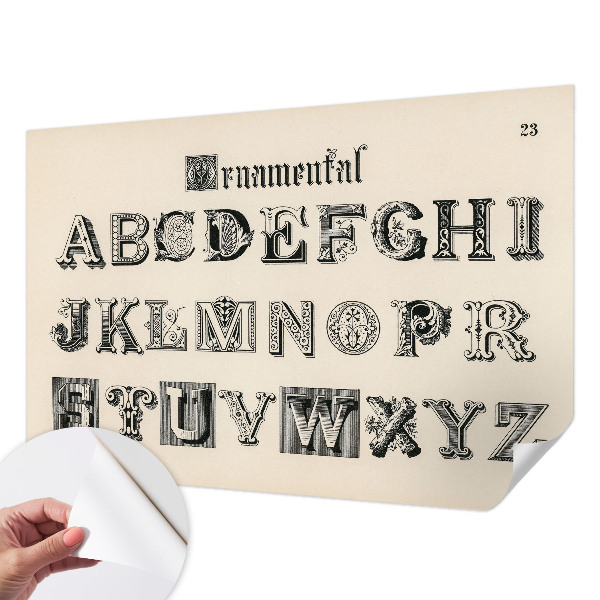 Detská tapeta Dekoratívne písmená