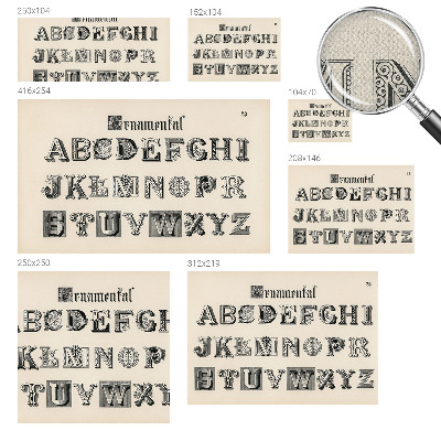 Detská tapeta Dekoratívne písmená